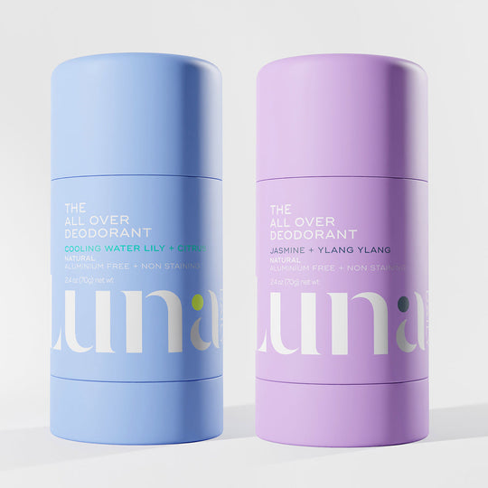 The Jasmine + Water Lily All Over Deodorant™ Duo ( 1 x 70g Hydrating Fresh Cotton Deodorant, 1 x 70g Jasmine + Ylang Ylang Deodorant) banner