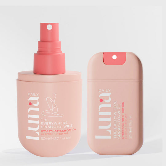The Fresh Cotton Spray-To-Wipe™ Duo: At Home and On-the-Go Bundle (80ml +30ml) banner
